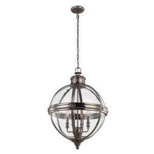 Lampa wisząca antyczny nikiel Adams 4xE14x60W wym: 235,6×49,8×49,8 cm Feiss 850309 Lampa wisząca antyczny nikiel Adams 4xE14x60W wym: 235,6×49,8×49,8 cm Feiss 850309