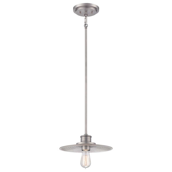 Lampa wisząca antyczny nikiel Admiral 1xE27x60W Quoizel 849314
