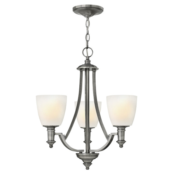 Lampa wisząca antyczny nikiel Truman 3xE27x60W Hinkley 856440