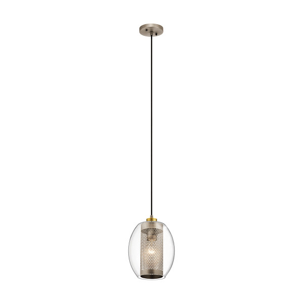 Lampa wisząca antyczny pewter Asher II 1xE27x60W Kichler 849498