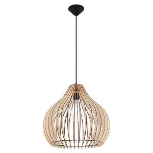 Lampa wisząca Aprilla ze sklejki beżowa 41230 Lampa wisząca Aprilla ze sklejki beżowa 41230