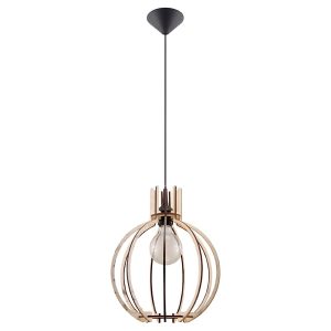 Lampa wisząca Arancia drewniana beżowa 72636 Lampa wisząca Arancia drewniana beżowa 72636