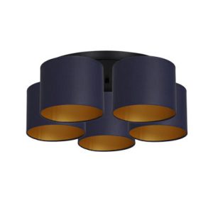 Lampa wisząca Arden czarny mat-granatowy-złota 5xE27x15W IP20 Luminex 1021060 Lampa wisząca Arden czarny mat-granatowy-złota 5xE27x15W IP20 Luminex 1021060