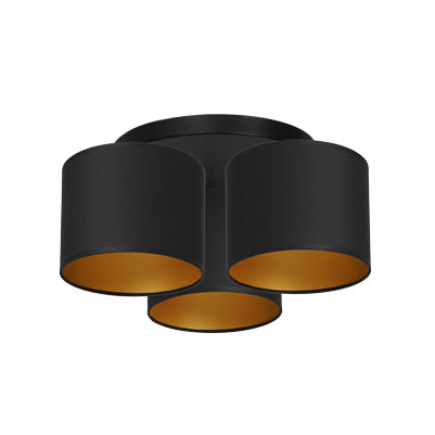Lampa wisząca Arden czarny mat-złota 3xE27x15W wym:18x45x45cm IP20 Luminex 1021161