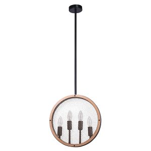 Lampa wisząca Arete 4-punktowa metalowa brązowo-czarna 194507 Lampa wisząca Arete 4-punktowa metalowa brązowo-czarna 194507