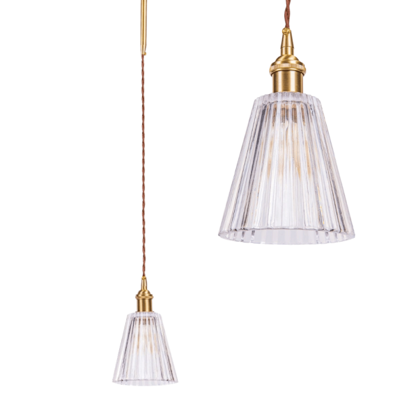 Lampa Wisząca ARGON MODEL A Szklany Klosz Retro Przezroczysty Klosz 990629