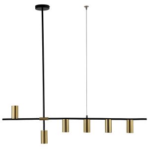 Lampa wisząca Arizona 6-punktowa metalowa złota 48056 Lampa wisząca Arizona 6-punktowa metalowa złota 48056