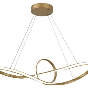 Lampa wisząca Arlena złota LED 1x45W Neutralna biel 3600lm Reality 835908 Lampa wisząca Arlena złota LED 1x45W Neutralna biel 3600lm Reality 835908
