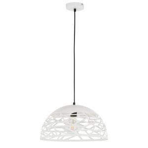 Lampa wisząca Armand biała matowa 1xE27x40W Italux 1019373 Lampa wisząca Armand biała matowa 1xE27x40W Italux 1019373