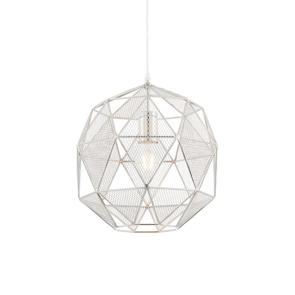 Lampa wisząca ARMOUR siateczkowa chromowana 1xE27x40W IP20 Endon 1030024