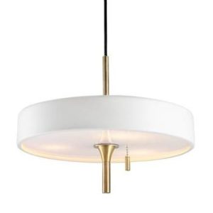 Lampa wisząca ARTDECO biało – złota 35 cm żyrandol 217469 Lampa wisząca ARTDECO biało – złota 35 cm żyrandol 217469