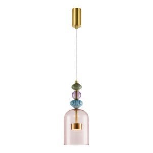 Lampa wisząca ARTE czarny-niebieski metal szkło LED 149 cm 1071974 Lampa wisząca ARTE czarny-niebieski metal szkło LED 149 cm 1071974