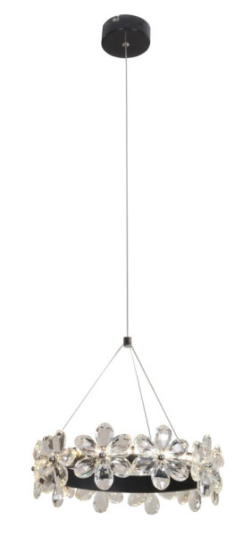Lampa wisząca ARVIN czarno-przezroczysta LED 1x14W 4000K lm Candellux 924181