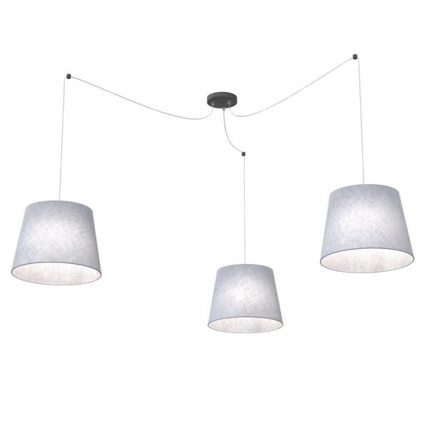 Lampa Wisząca Ascot 3 Gray 767211