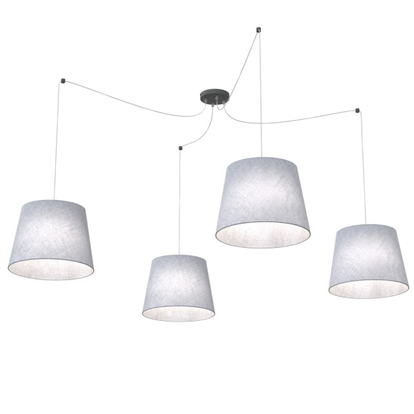 Lampa Wisząca Ascot 4 Gray 767209