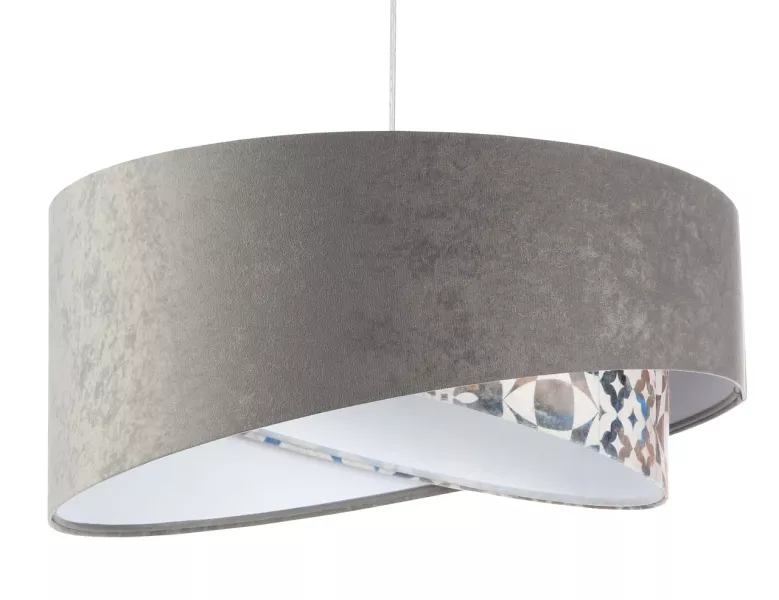 Lampa wisząca ASHES szara/biała 391689