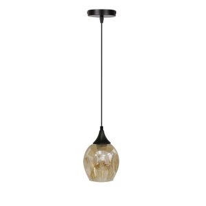 Lampa wisząca ASPA czarny 1x40w e27 klosz brązowy 796713 Lampa wisząca ASPA czarny 1x40w e27 klosz brązowy 796713