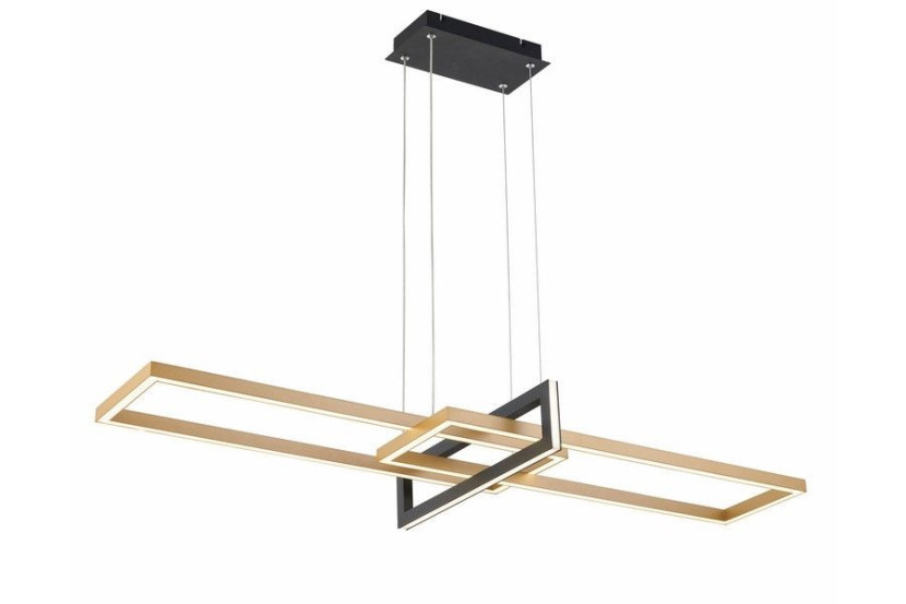 Lampa wisząca Aspen czarno-złota LED 1x36W Odcienie bieli 2880lm Reality 835976