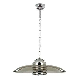Lampa wisząca ASTRA chromowana-dymiona 1xE27x60W wym:65x48x48cm IP20 Alfa 1019101
