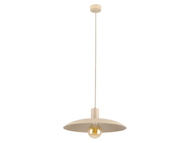 Lampa wisząca Astra metalowa beżowa 664318