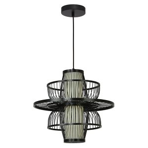 Lampa wisząca Astra rattanowa beżowa 656572