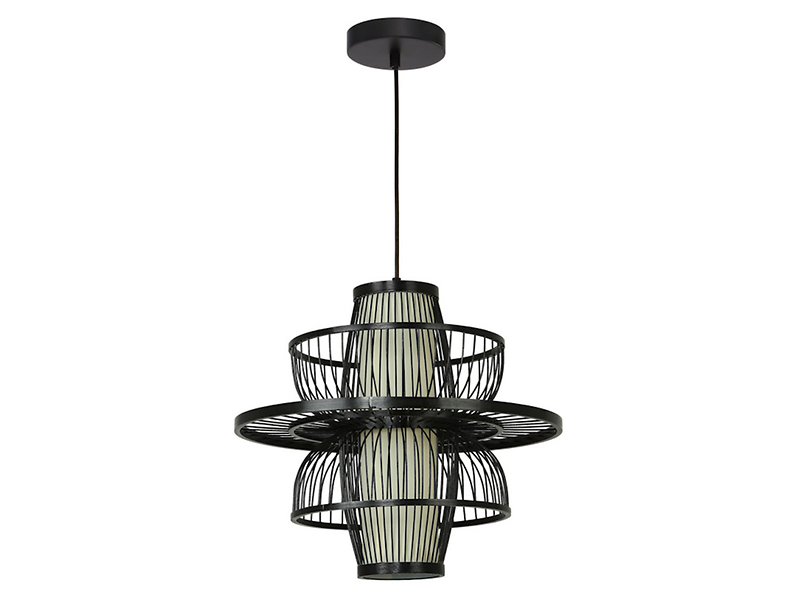 Lampa wisząca Astra rattanowa beżowa 656572