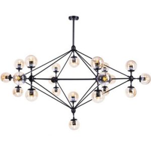 Lampa wisząca ASTRIFERO-21 bursztynowo czarna 165 cm 217462 Lampa wisząca ASTRIFERO-21 bursztynowo czarna 165 cm 217462