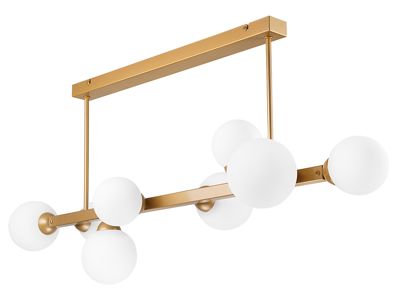 Lampa wisząca Astro 8-punktowa stalowa złota 54639