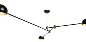 LAMPA WISZĄCA ASTRONOMY-3 czarna 175cm metalowa 234628 LAMPA WISZĄCA ASTRONOMY-3 czarna 175cm metalowa 234628
