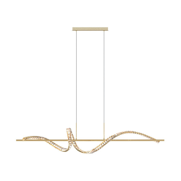 Lampa wisząca ATHESA złoto-kryształ LED 1x24.5W 3000lm Zuma Line 836088