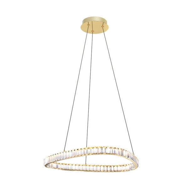 Lampa wisząca ATHESA złoto-kryształ LED 1x25W 3000K-6000K 2900lm Zuma Line 835859