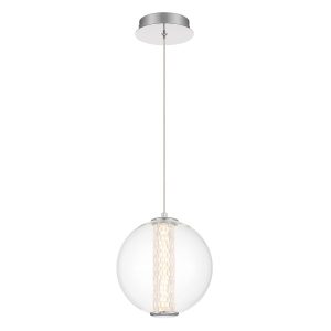 Lampa wisząca ATOMO polerowany chrom LED 1x9W 756lm Quintiesse 836398