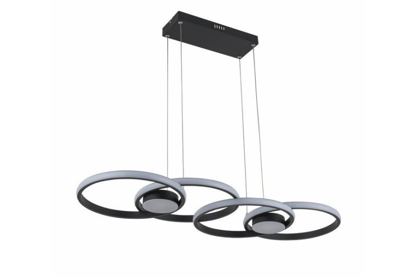 Lampa wisząca Audia czarna LED 1x48W Odcienie bieli 3840lm Reality 836095