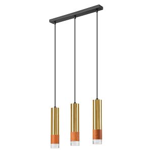 Lampa wisząca Aurelia 3-punktowa metalowa złota 120807 Lampa wisząca Aurelia 3-punktowa metalowa złota 120807