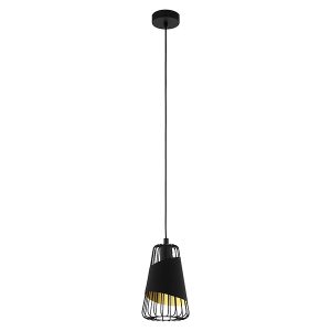 Lampa wisząca Austell 16,5 cm metalowa czarna 25275 Lampa wisząca Austell 16,5 cm metalowa czarna 25275