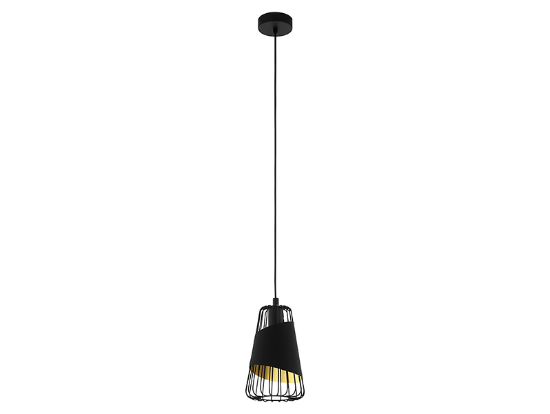 Lampa wisząca Austell 16,5 cm metalowa czarna 25275