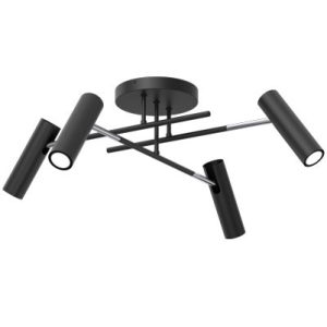 Lampa wisząca Axion czarno-chromowana 4xGU10x8W IP20 Luminex 1018840 Lampa wisząca Axion czarno-chromowana 4xGU10x8W IP20 Luminex 1018840