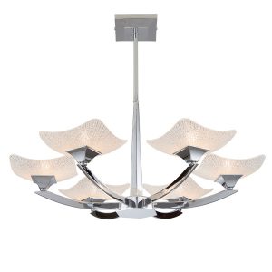 Lampa wisząca AYRES chromowana 6xG9x15W wym:55,5×66,5×66,5cm IP20 Endon 1025488 Lampa wisząca AYRES chromowana 6xG9x15W wym:55,5×66,5×66,5cm IP20 Endon 1025488