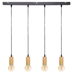 Lampa wisząca AYS, drewniana oprawa, 80 cm 124319 Lampa wisząca AYS, drewniana oprawa, 80 cm 124319