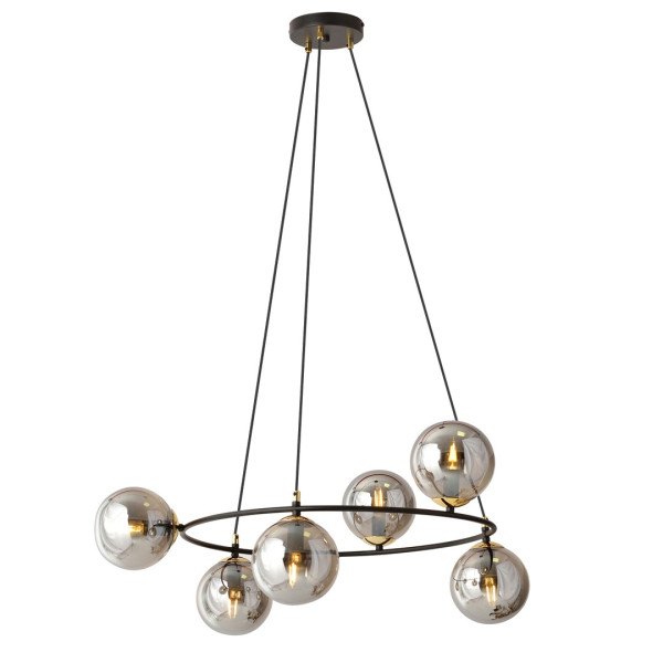 Lampa Wisząca Azura 6 Bl Grafit 767224
