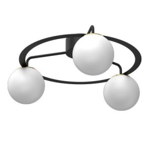 Lampa wisząca Ballo czarny mat-złoty połysk-biała 3xE27x15W IP20 Luminex 1030249 Lampa wisząca Ballo czarny mat-złoty połysk-biała 3xE27x15W IP20 Luminex 1030249