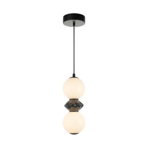 Lampa wisząca BALOS czarna matowa LED 1x10W Ciepła biel 1250lm Italux 835726 Lampa wisząca BALOS czarna matowa LED 1x10W Ciepła biel 1250lm Italux 835726