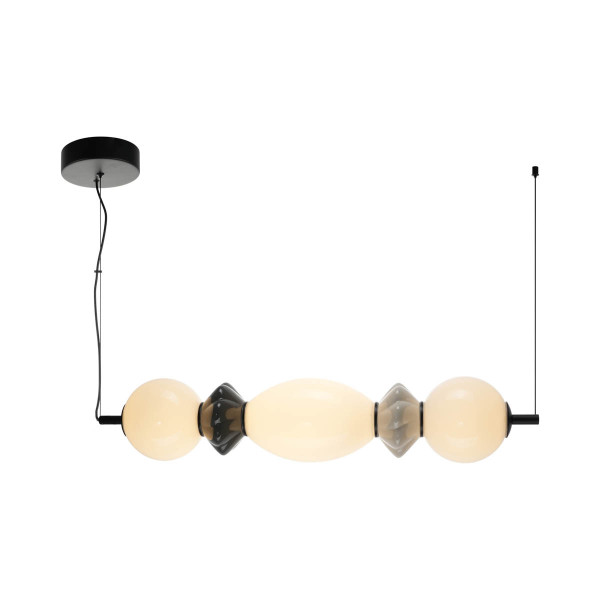 Lampa wisząca BALOS czarna matowa LED 1x14W Ciepła biel 1600lm Italux 835792