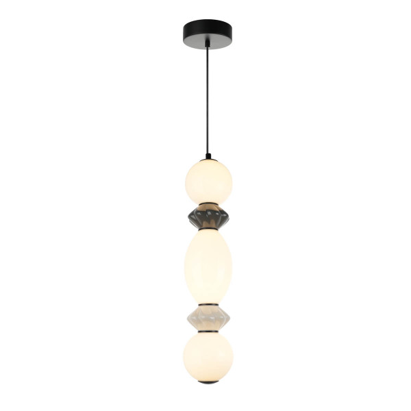 Lampa wisząca BALOS czarna matowa LED 1x14W Ciepła biel 1600lm Italux 835724