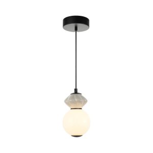 Lampa wisząca BALOS czarna matowa LED 1x5W Ciepła biel 550lm Italux 835713 Lampa wisząca BALOS czarna matowa LED 1x5W Ciepła biel 550lm Italux 835713