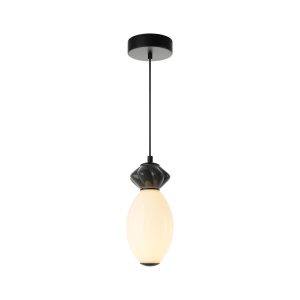Lampa wisząca BALOS czarna matowa LED 1x7W Ciepła biel 760lm Italux 835763 Lampa wisząca BALOS czarna matowa LED 1x7W Ciepła biel 760lm Italux 835763