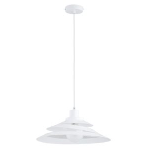 Lampa wisząca BALSA klosz w formie wstążki biała 1xE27x15W IP20 Alfa 1022989 Lampa wisząca BALSA klosz w formie wstążki biała 1xE27x15W IP20 Alfa 1022989