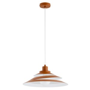 Lampa wisząca BALSA klosz w formie wstążki brązowa 1xE27x15W IP20 Alfa 1022985 Lampa wisząca BALSA klosz w formie wstążki brązowa 1xE27x15W IP20 Alfa 1022985