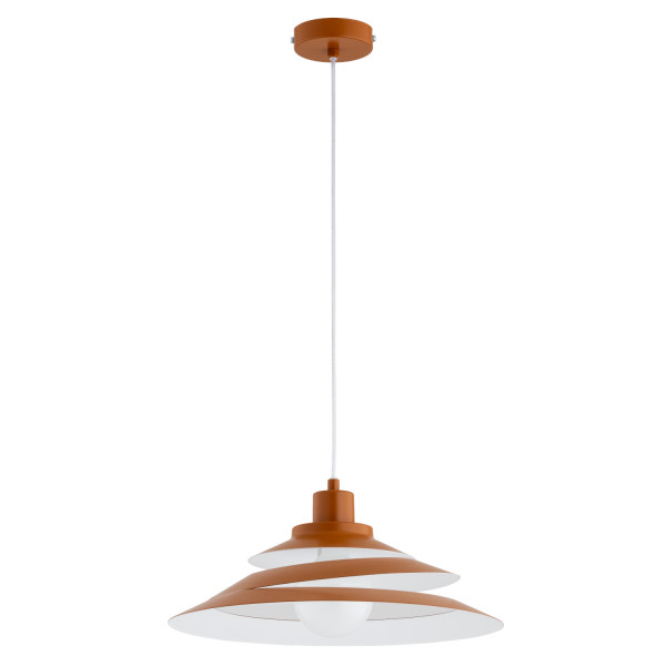 Lampa wisząca BALSA klosz w formie wstążki brązowa 1xE27x15W IP20 Alfa 1022985
