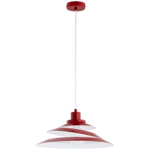 Lampa wisząca BALSA klosz w formie wstążki czerwona 1xE27x15W IP20 Alfa 1022960 Lampa wisząca BALSA klosz w formie wstążki czerwona 1xE27x15W IP20 Alfa 1022960